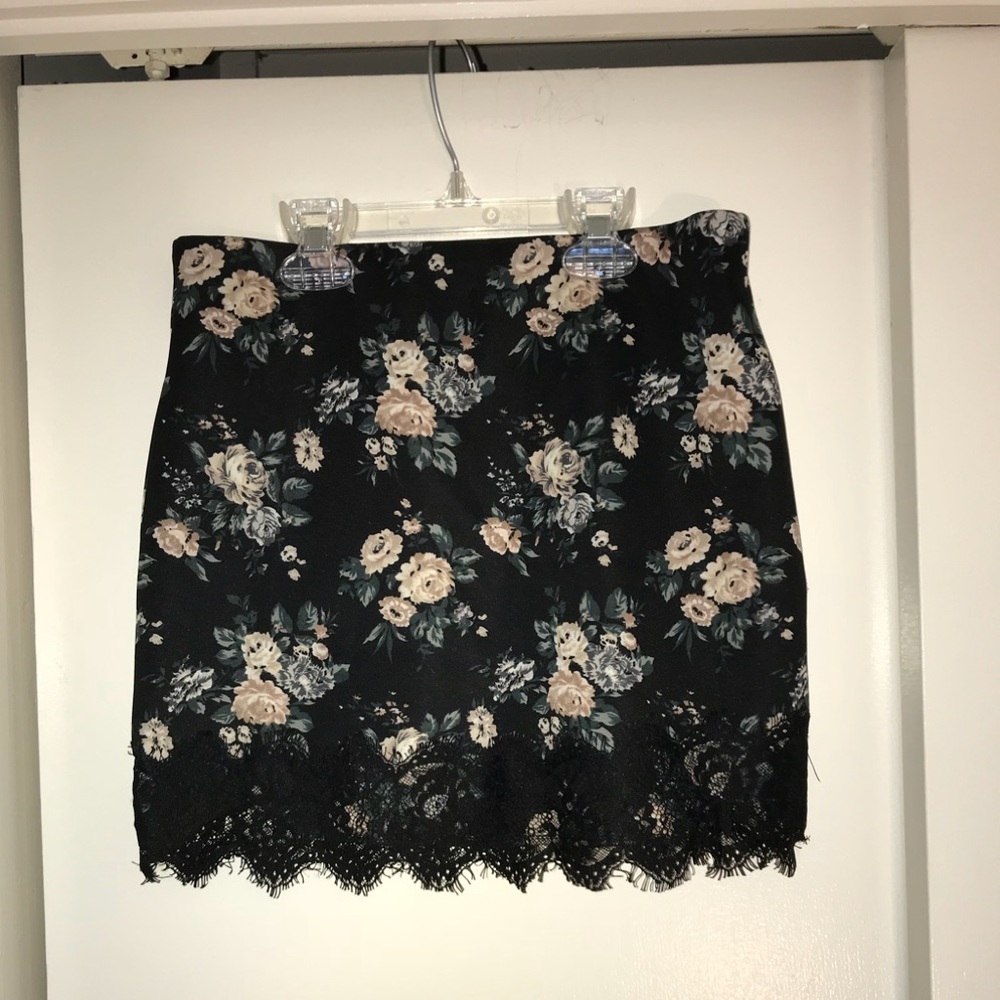 floral skirt